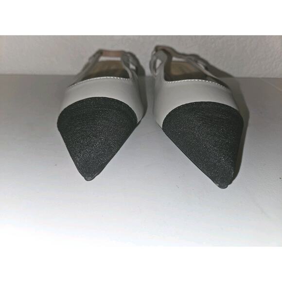 New C.Paravano Women's Pointed Toe Slingback Low Heel Gray Size 6/36.5 $125 - Picture 5 of 10